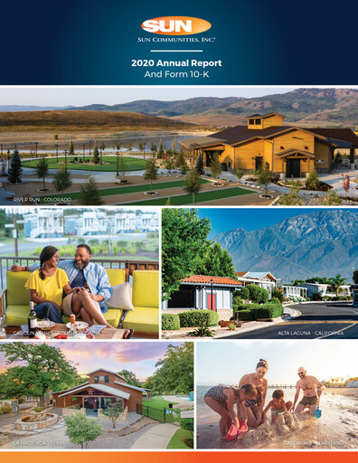 Thumbnail Sun Communities
 Annual Report 2020