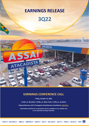 Miniature Sendas Distribuidora (Assaí Atacadista) Rapport trimestriel 2022-q3