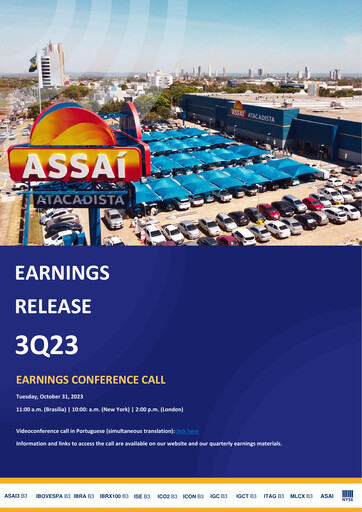 Miniature Sendas Distribuidora (Assaí Atacadista) Rapport trimestriel 2023-q3