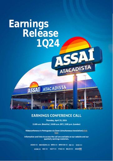 Miniature Sendas Distribuidora (Assaí Atacadista) Rapport trimestriel 2024-q1