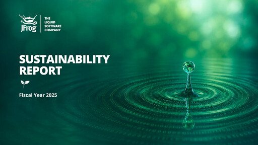 Thumbnail JFrog Sustainability Report 2025