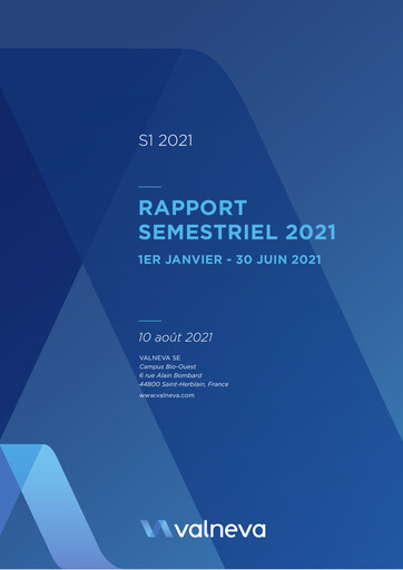 Thumbnail Valneva SE Half-year Report 2021-h1