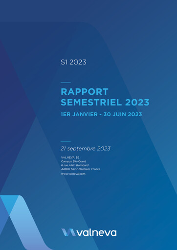 Thumbnail Valneva SE Half-year Report 2023-h1