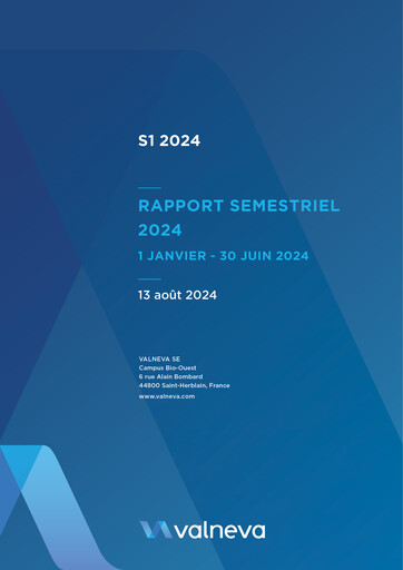 Thumbnail Valneva SE Half-year Report 2024-h1