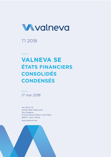 Vorschaubild Valneva SE Quartalsbericht 2018-q1