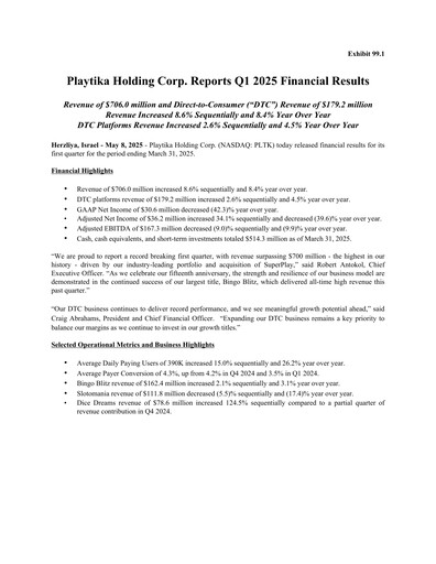 Thumbnail Playtika Quarterly Report 2025-q1