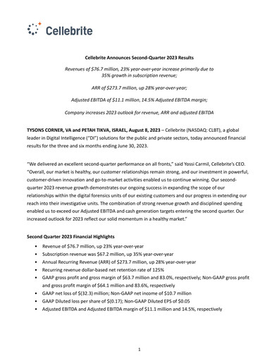 Thumbnail Cellebrite Quarterly Report 2023-q2