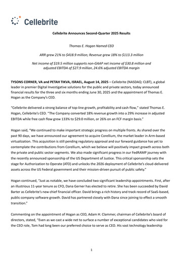 Thumbnail Cellebrite Quarterly Report 2025-q2