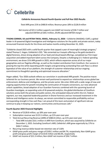 Thumbnail Cellebrite Quarterly Report 2025-q4