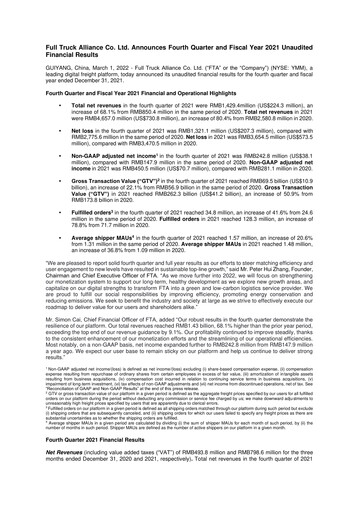 Thumbnail Full Truck Alliance Quarterly Report 2021-q4