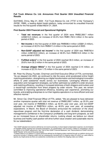 Thumbnail Full Truck Alliance Quarterly Report 2024-q1