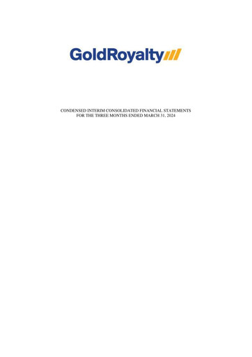 Thumbnail Gold Royalty Corp Financial Statement 2024-q1