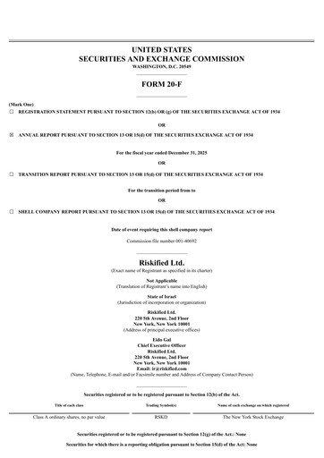 Miniature Riskified Rapport annuel 2025