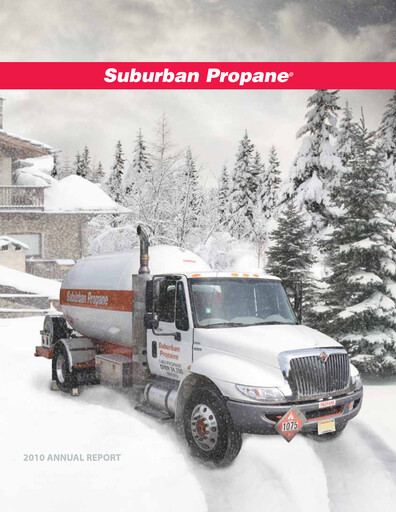 Thumbnail Suburban Propane Partners Annual Report 2010