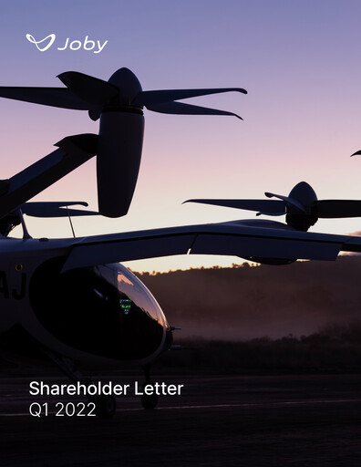 Thumbnail Joby Aviation Quarterly Report 2022-q1