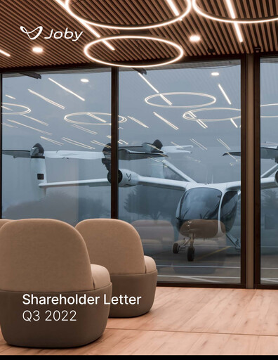 Thumbnail Joby Aviation Quarterly Report 2022-q3
