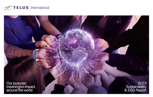 Thumbnail Telus International Sustainability Report 2023