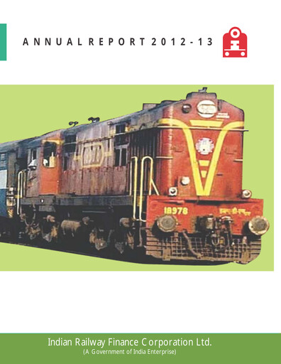 Thumbnail Indian Railway Finance Annual Report 2012-2013