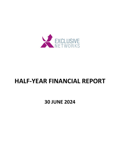 Miniature Exclusive Networks Rapport semestriel 2024-h1