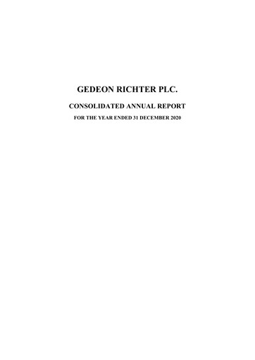 Thumbnail Richter Gedeon Annual Report 2020