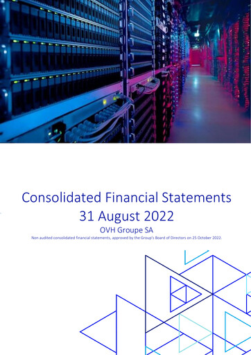 Vorschaubild OVH Groupe Finanzmitteilung fy2022