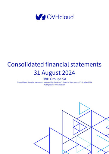 Vorschaubild OVH Groupe Finanzmitteilung fy2024