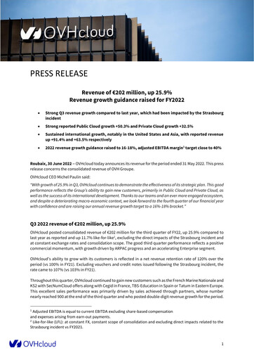 Vorschaubild OVH Groupe Quartalsbericht fy2022-q3