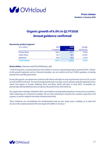 Vorschaubild OVH Groupe Quartalsbericht fy2026-q1