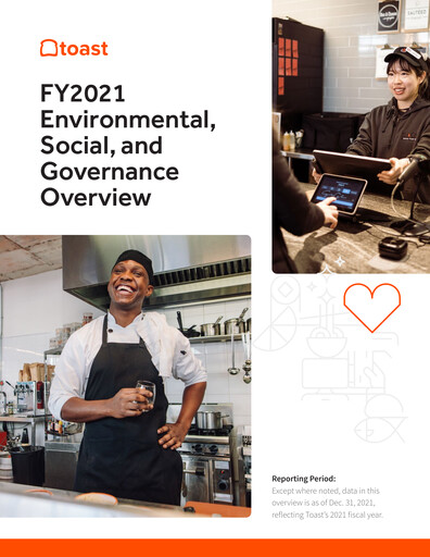 Thumbnail Toast ESG Report fy2021