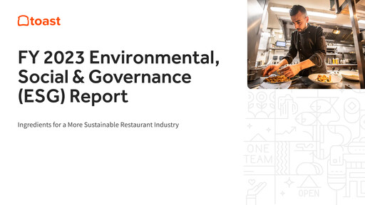 Thumbnail Toast ESG Report fy2023