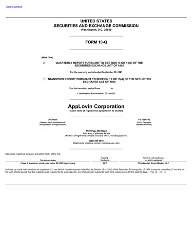 Thumbnail AppLovin Quarterly Report 2021-q3