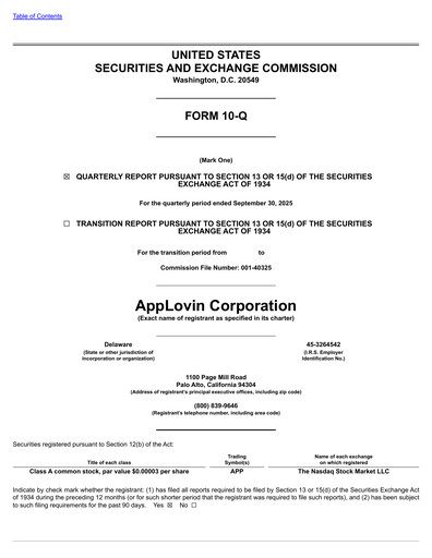 Thumbnail AppLovin Quarterly Report 2025-q3