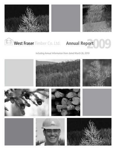 Thumbnail West Fraser Timber Annual Report 2009