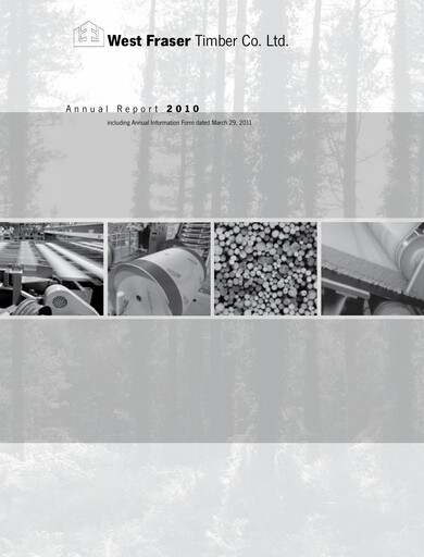 Thumbnail West Fraser Timber Annual Report 2010