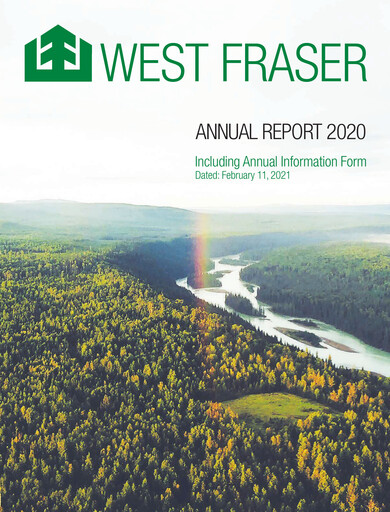 Thumbnail West Fraser Timber Annual Report 2020
