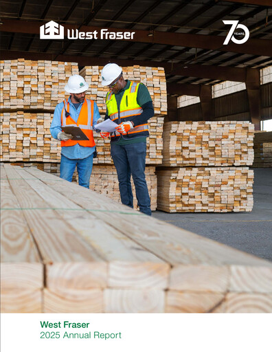 Thumbnail West Fraser Timber Annual Report 2025