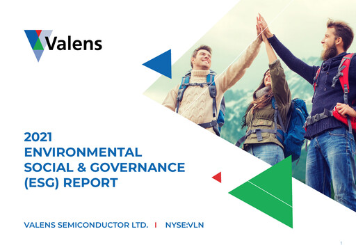 Miniature Valens Semiconductor Rapport ESG 2021