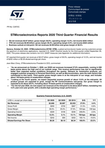 Thumbnail STMicroelectronics Quarterly Report 2020-q3