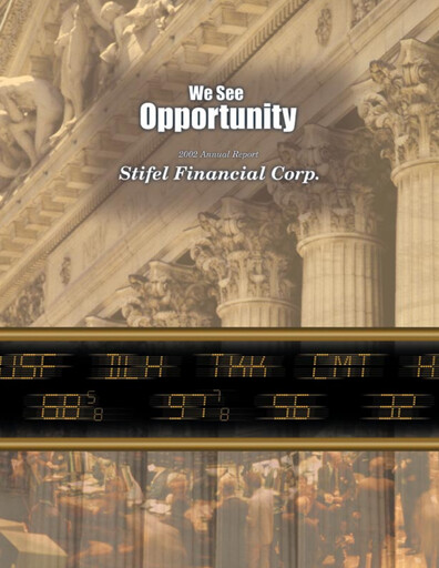 Thumbnail Stifel
 Annual Report 2002