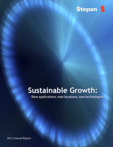 Thumbnail Stepan Company
 Annual Report 2012