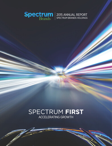 Thumbnail Spectrum Brands
 Annual Report 2015