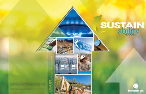 Thumbnail Southwest Gas
 Sustainability Report 2019