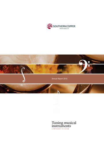 Thumbnail Southern Copper Annual Report 2010