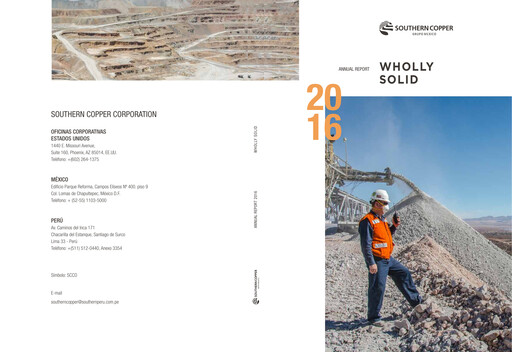 Thumbnail Southern Copper Annual Report 2016