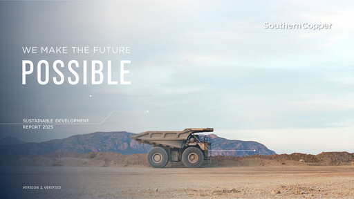 Thumbnail Southern Copper Sustainability Report 2025