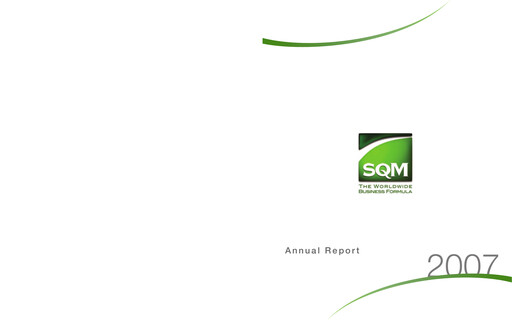 Thumbnail Sociedad Química y Minera Annual Report 2007