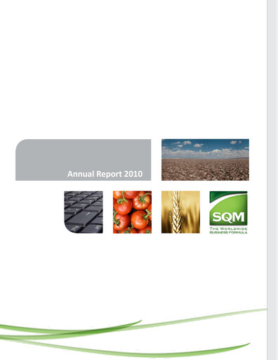 Thumbnail Sociedad Química y Minera Annual Report 2010