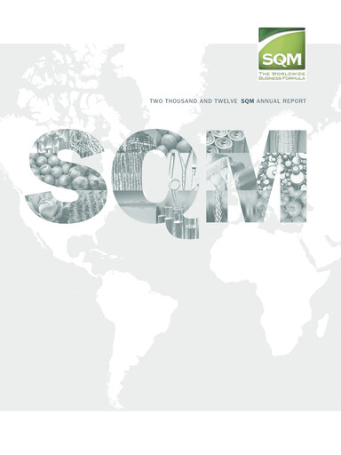 Thumbnail Sociedad Química y Minera Annual Report 2012