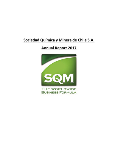 Thumbnail Sociedad Química y Minera Annual Report 2017