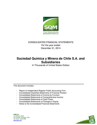 Thumbnail Sociedad Química y Minera Financial Statement 2014